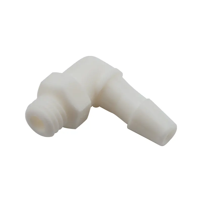 10-32 Thread To 1/16" Plastic Barb Elbow – Dci 0080 1