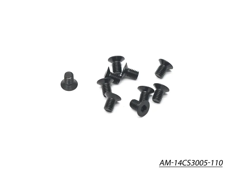 110° Countersunk Allen Screw – M3×5Mm, Titanium Alloy (Pack Of 10, Am-14Cs3005-110) 1