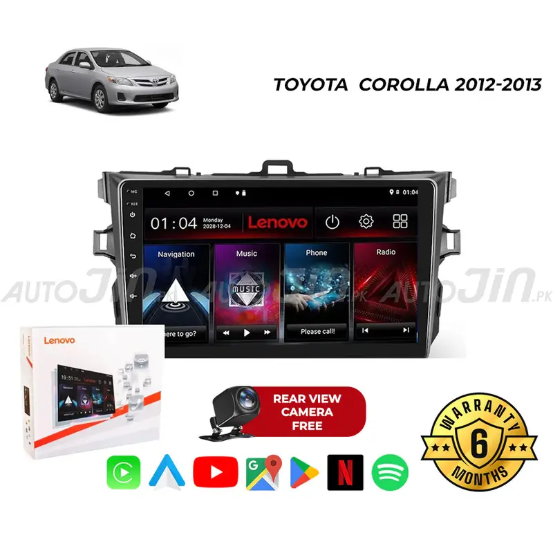 2012–2014 Toyota Corolla Android Multimedia Head Unit With Gps, Wi-Fi, Mirrorlink & Touchscreen – Includes Free Backup Camera & 6-Month Warranty 1