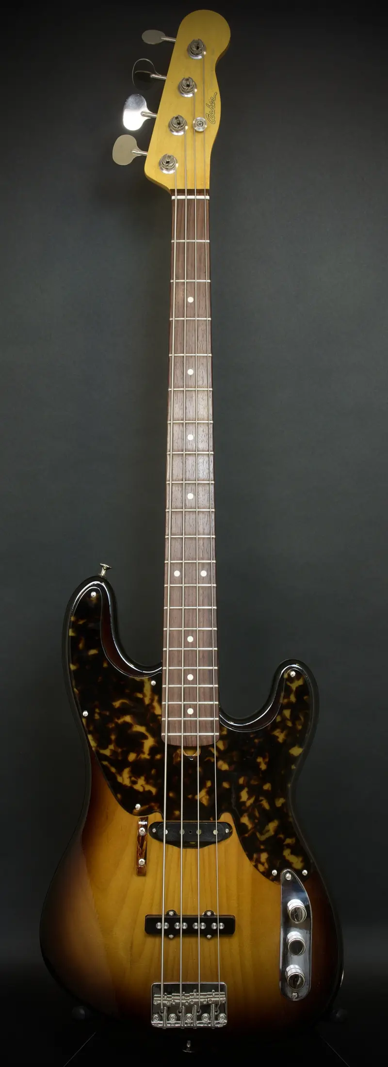 2018 Asher Tele Jazz Bass #1080 — Tobacco Burst Nitrocellulose Relic Finish 1
