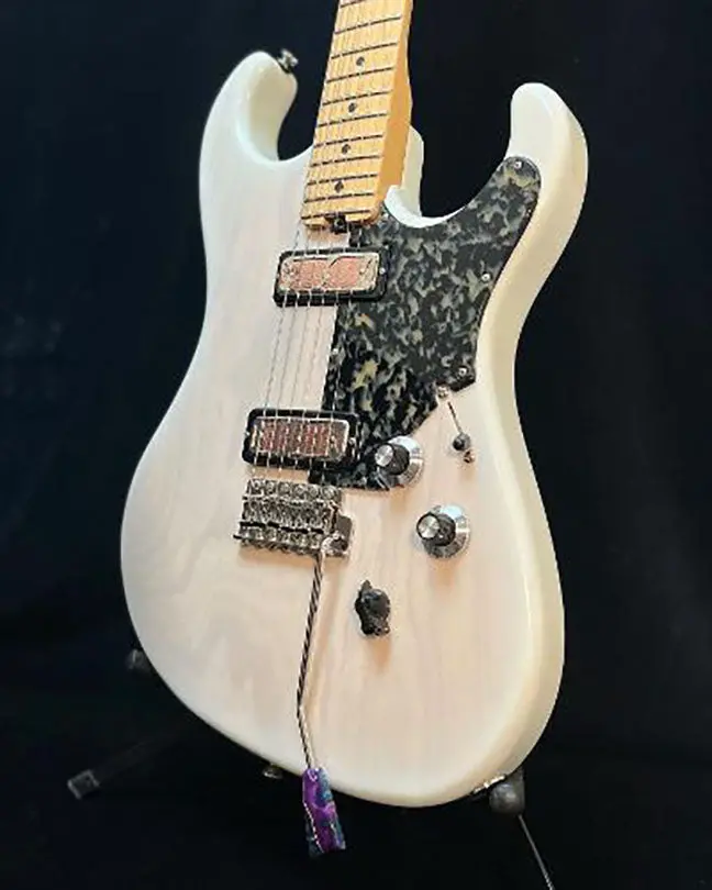 2023 Asher T Deluxe – Translucent Ivory Nitro Finish With Novak Gold Foil & Dearmond Pickups (Sold) 1