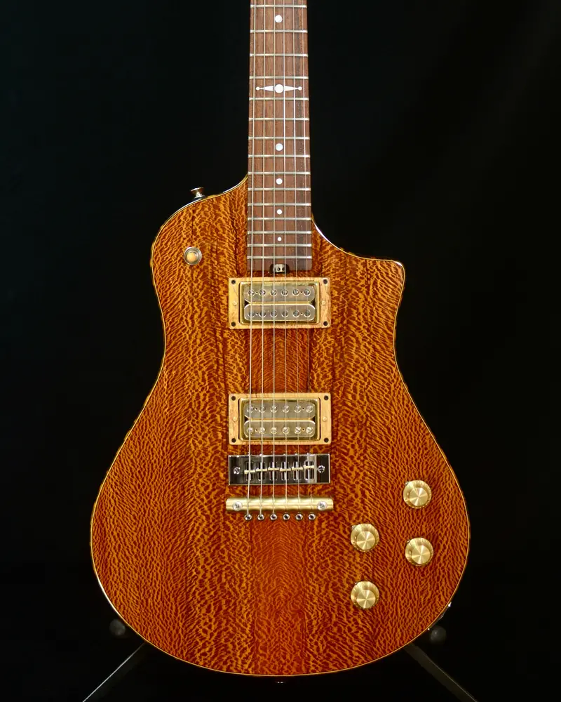 2025 Asher Electro Sonic Master Series Guitar — Lacewood Body, Brazilian Rosewood Fingerboard, Spud Buffer — Sold 1