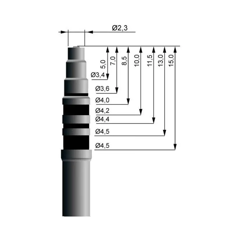 230Mm Straight Osteotome – Single-Use For Magnetic Mallet 1