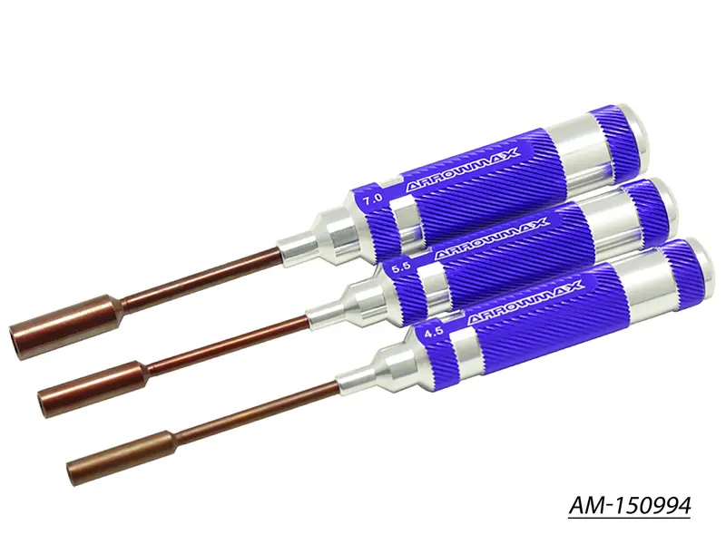 3-Piece Nut Driver Set – 4.5 Mm, 5.5 Mm, And 7.0 Mm × 100 Mm (Am-150994) 1