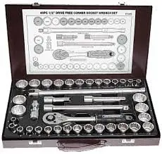 40-Piece 1/2" Drive Standard Socket Set – Dual-Metric & Af Compatibility 1