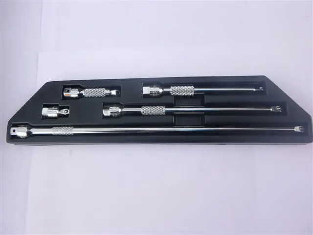 5-Piece 1/4-Inch Drive Wobble Extension Bar Set – Heavy-Duty Hex Design 1