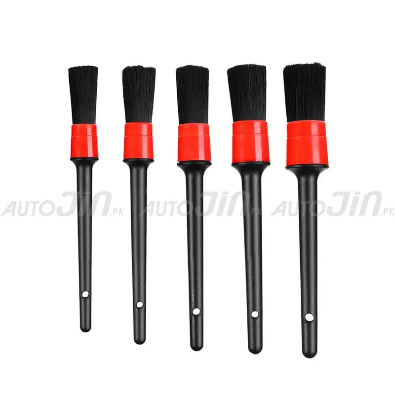 5-Piece Car Detailing Brush Set For Interior & Exterior Cleaning 1