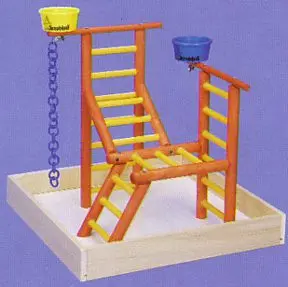 Acrobird Junior Playland – 18-Inch Toddler-Sized Bird Playground 1