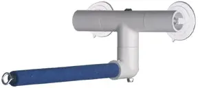 Adjustable Window Or Shower Mount Bird Perch – Sand Finish 1