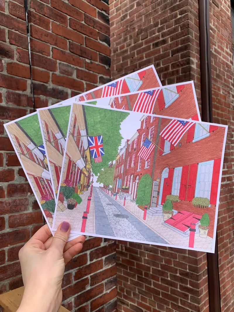 Alicia Elfreth 'Alley' Original Art Print 1