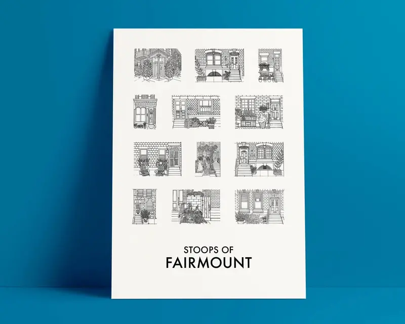 Alicia Stoops Art – Fairmount Black & White Print 1