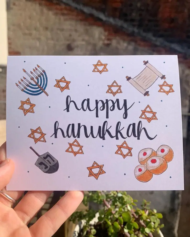 Alicia Stoops Joyful Hanukkah Celebration Card 1