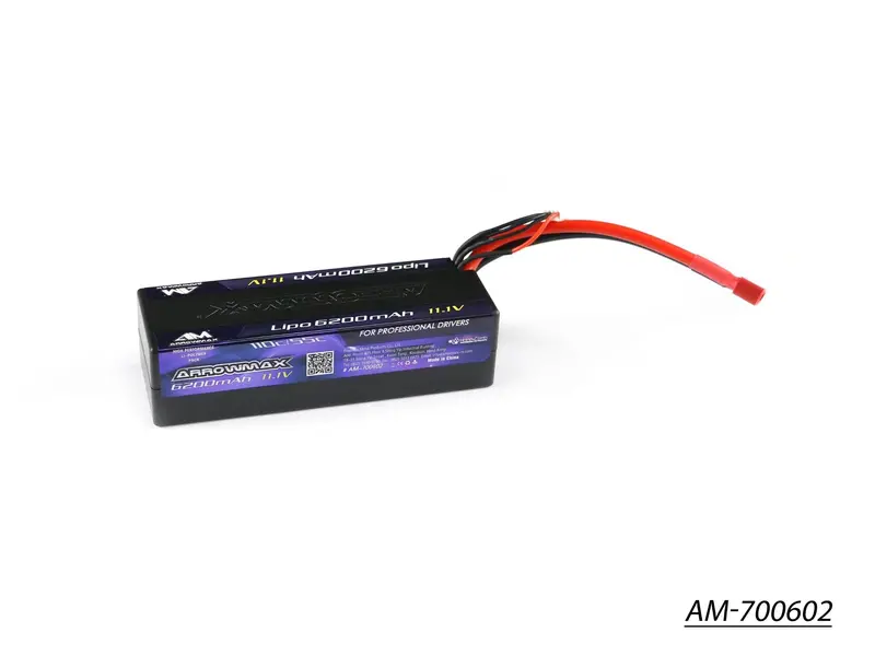 Am 6200Mah 3S Lipo Battery – 11.1V, 55C Continuous / 110C Burst, Deans Connector (Am-700602) 1