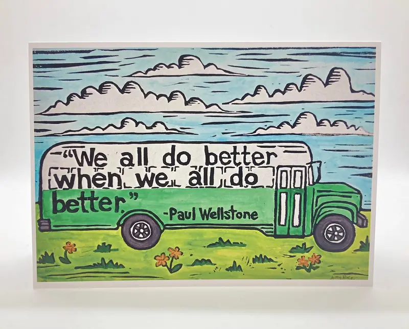 Amy Rice Public Transit Quote Inspirational Card 1
