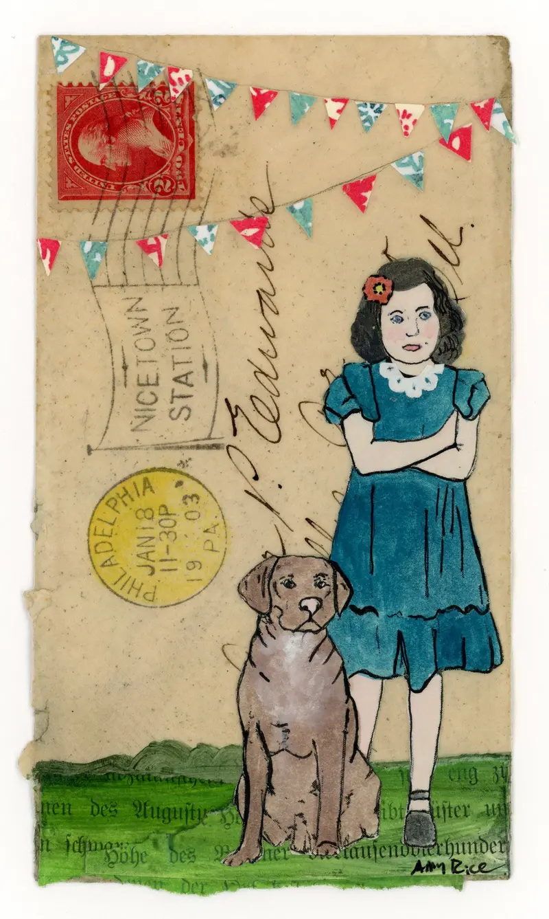 Amy Rice Vintage Illustration: Disgruntled At Nicetown Station, 1903 1