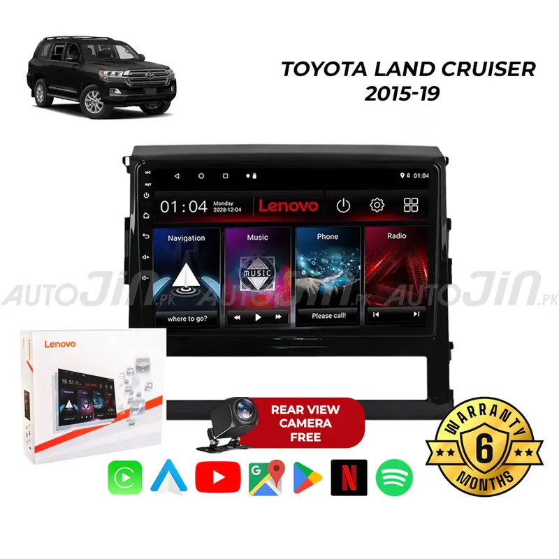 Android Multimedia Head Unit For Toyota Land Cruiser (2015–2019) – Touchscreen, Gps, Wi-Fi, Mirrorlink, Includes Rear Camera & 6-Month Warranty 1