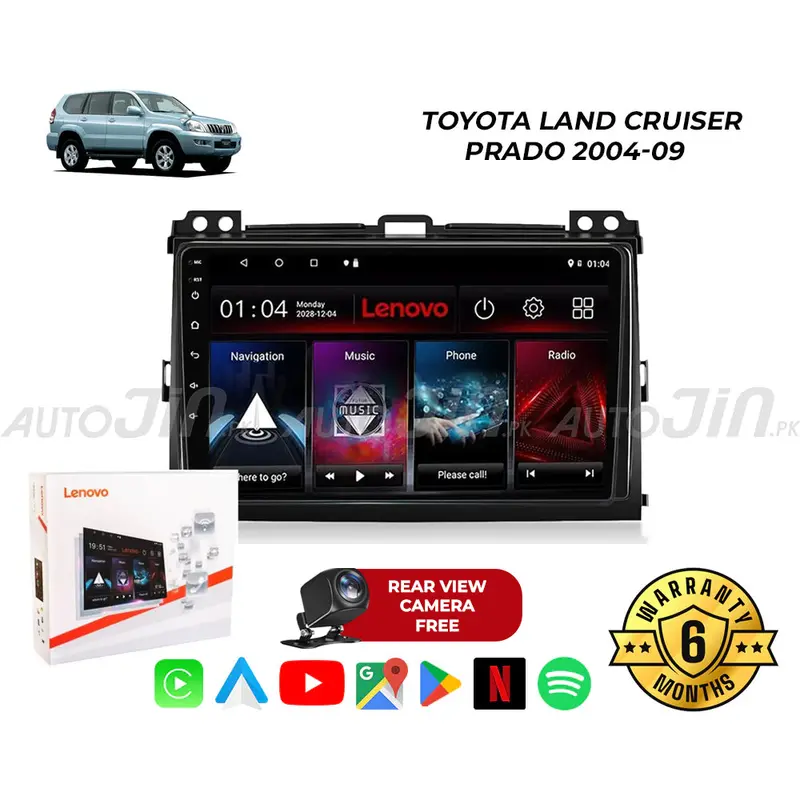 Android Multimedia Head Unit For Toyota Land Cruiser Prado (2002–2009) – Touchscreen, Gps, Wi-Fi, Mirrorlink + Free Backup Camera 1