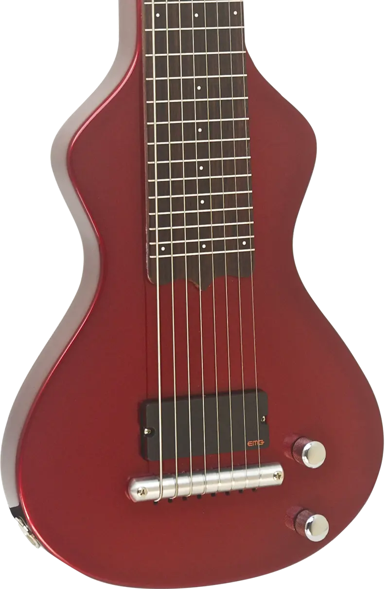 Asher 8-String Lap Steel Guitar In Candy Apple Red Poly Finish – #872 – Sold 1