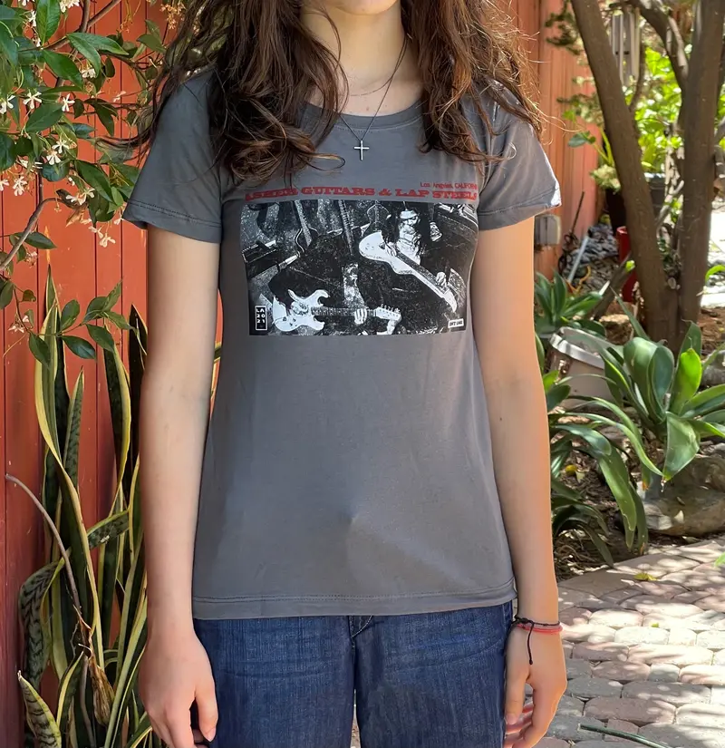 Asher Guitars Women’S Radio Silence T-Shirt – 100% Cotton, Premium Fit, Dark Gray 1