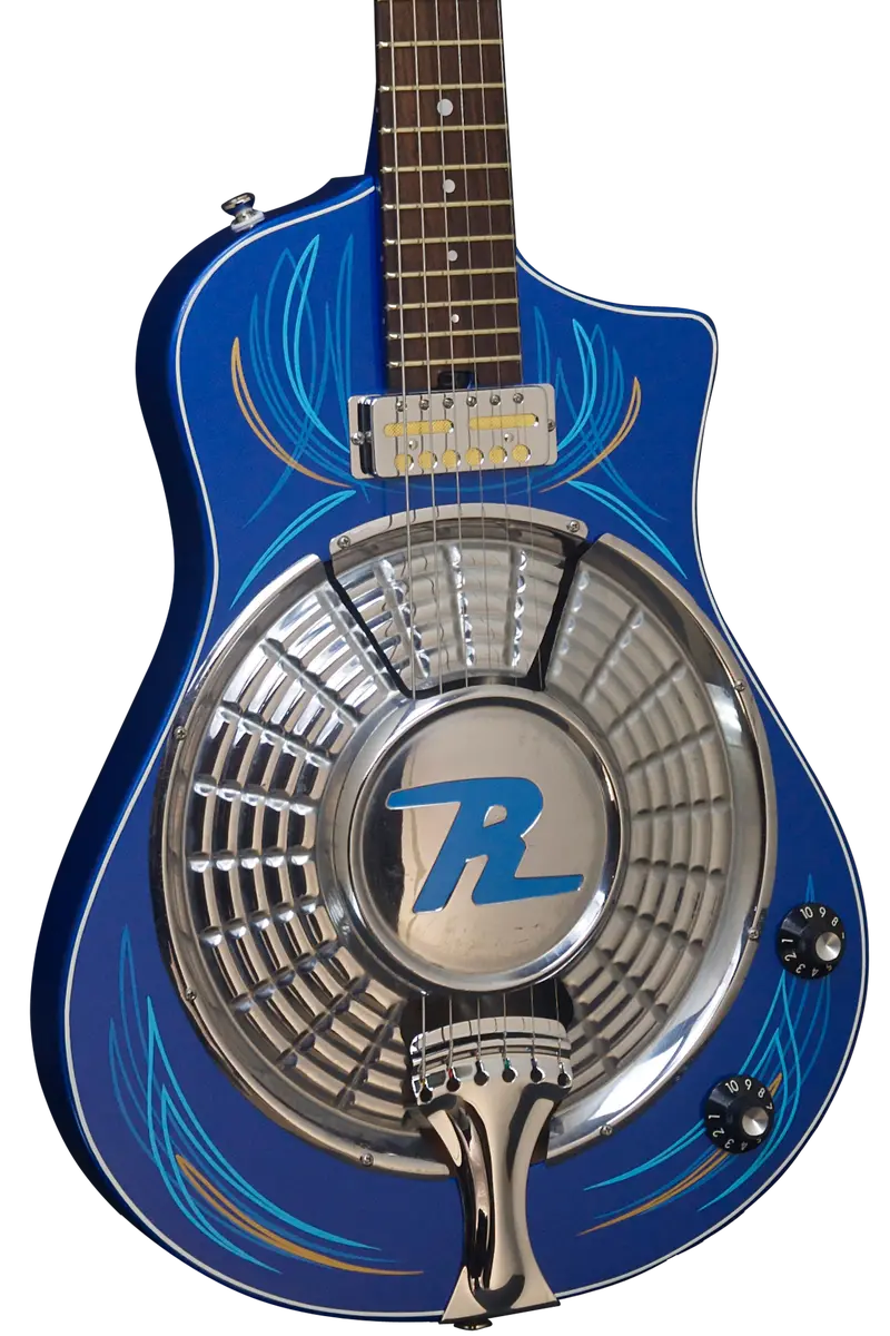 Asher Resosonic 'Rambler' Lap Steel In Lake Placid Blue With Hand-Painted Pin Striping – #861 – Sold 1