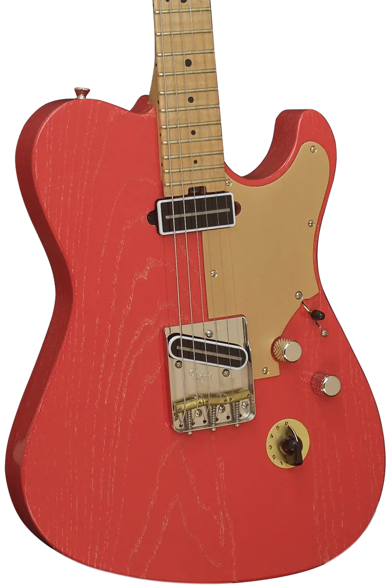 Asher T Deluxe Coral Nitro Lacquer Lap Steel With Slim 'C' Profile Neck – Sold 1
