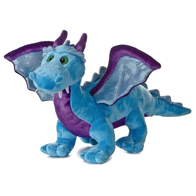 Aurora Blue Dragon Plush – 18-Inch Dinos & Dragons Fantasy Creature 1