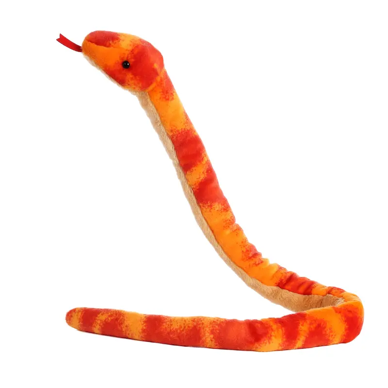 Aurora Corn Snake Plush Toy – 50-Inch Realistic Reptile Design 1