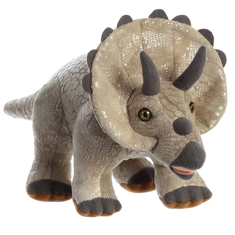 Aurora Dinos & Dragons 13-Inch Triceratops Plush Toy 1