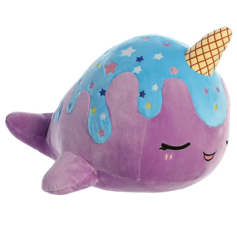 Aurora Tasty Peach 12.5-Inch Blue Moon Nomwhal Plush 1