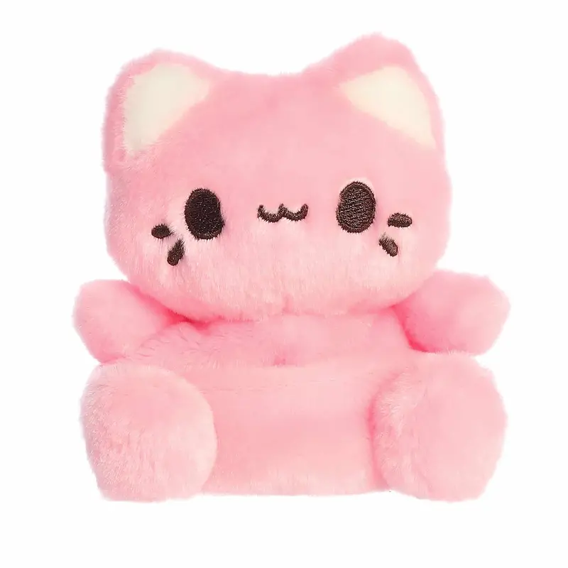 Aurora Tasty Peach Palm Pals 5-Inch Strawberry Meowchi Soft Toy 1