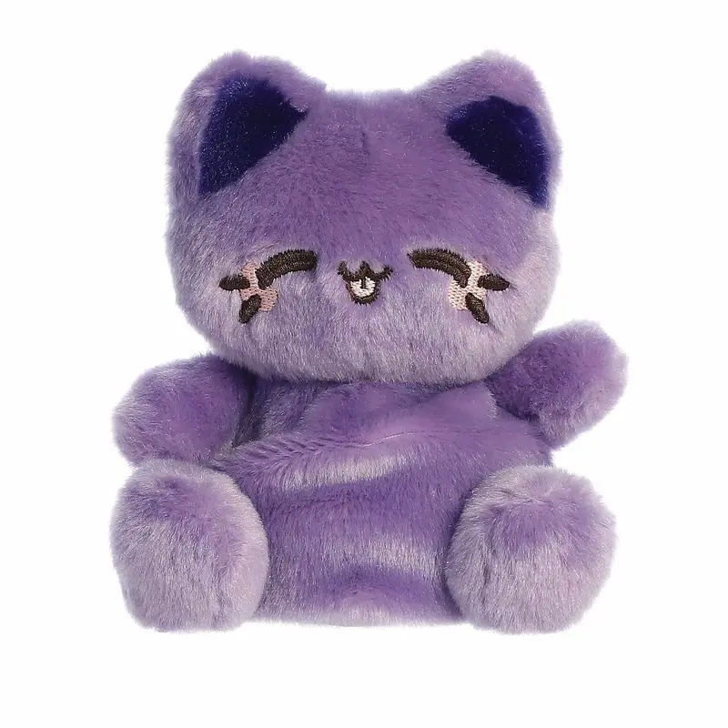 Aurora Tasty Peach Palm Pals 5-Inch Ube Meowchi Plush Toy 1