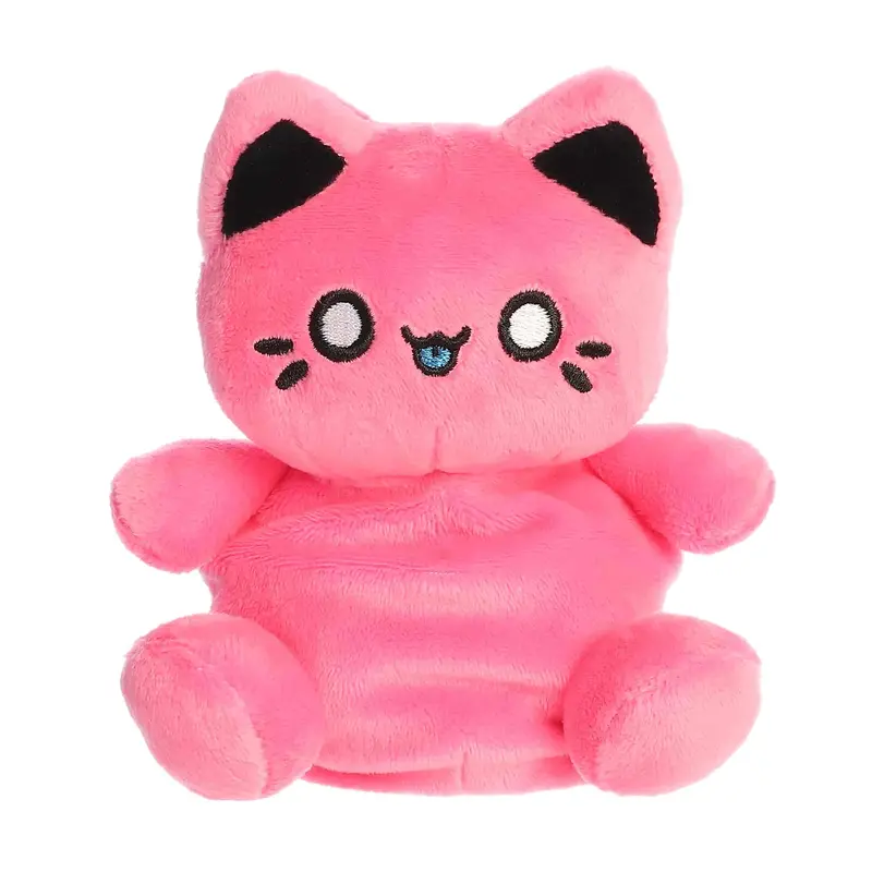Aurora Tasty Peach Palm Pals Vivid Pink Plush – 5 Inch Cheerful Mini Plush 1