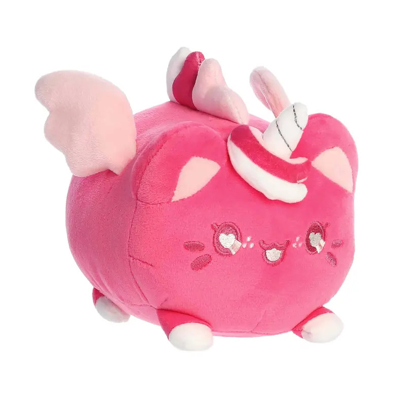 Aurora Tasty Peach Sweetheart Pegasus Meowchi – 7" Fantasy Kitten Plush 1