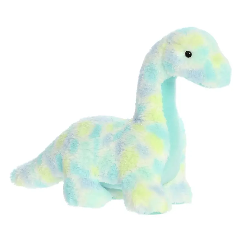 Aurora Watercolor Dinos Brachio Blue Dinosaur Stuffed Animal – 11.5 Inches 1