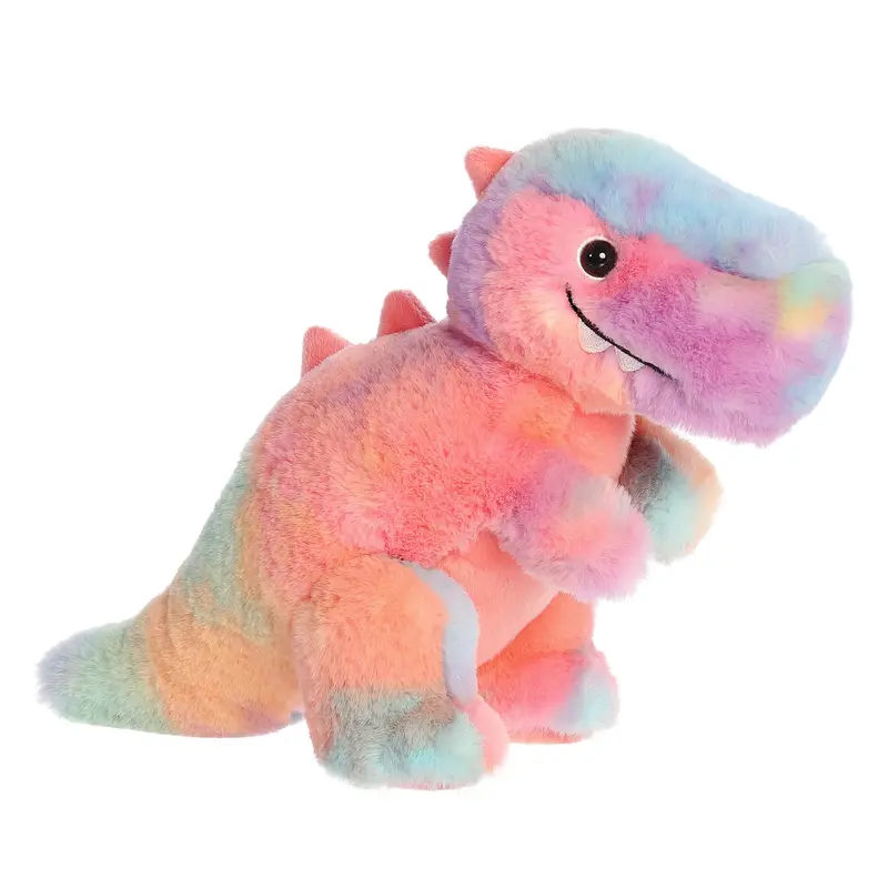 Aurora Watercolor Dinos Tropicolor T-Rex Plush – 12 Inches 1