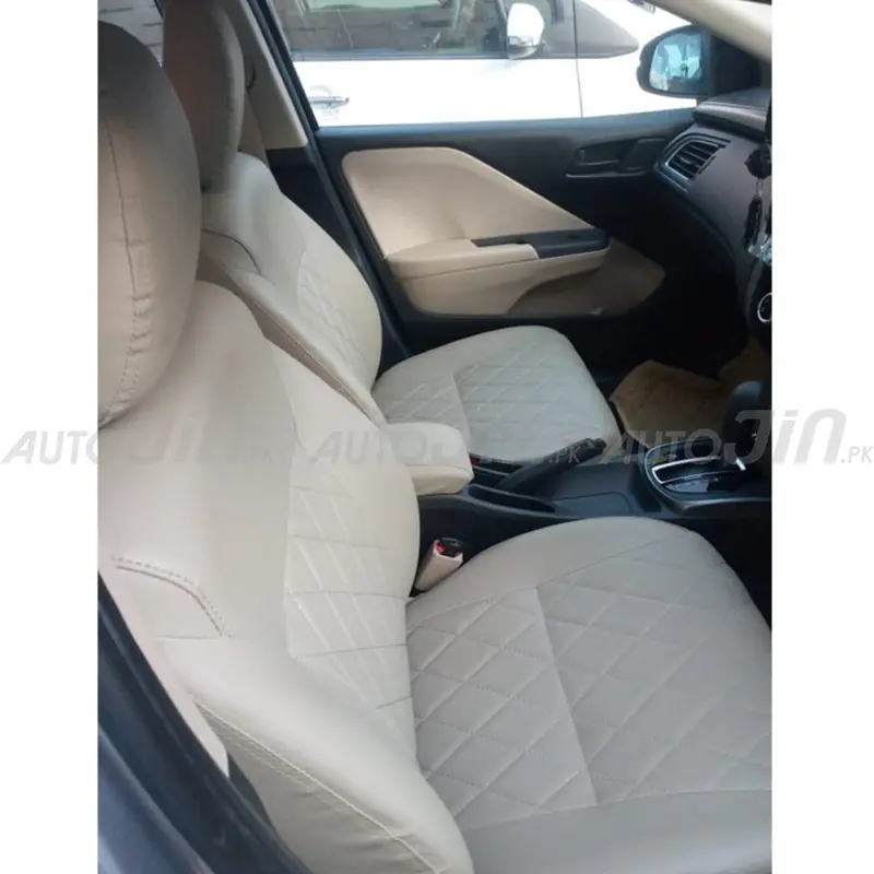 Beige Seat Covers Compatible With 2021–2023 Honda City 1