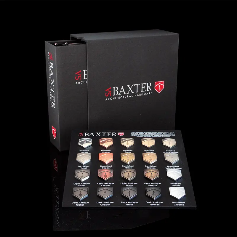 Binder Catalog With Finish Sample Shields 1