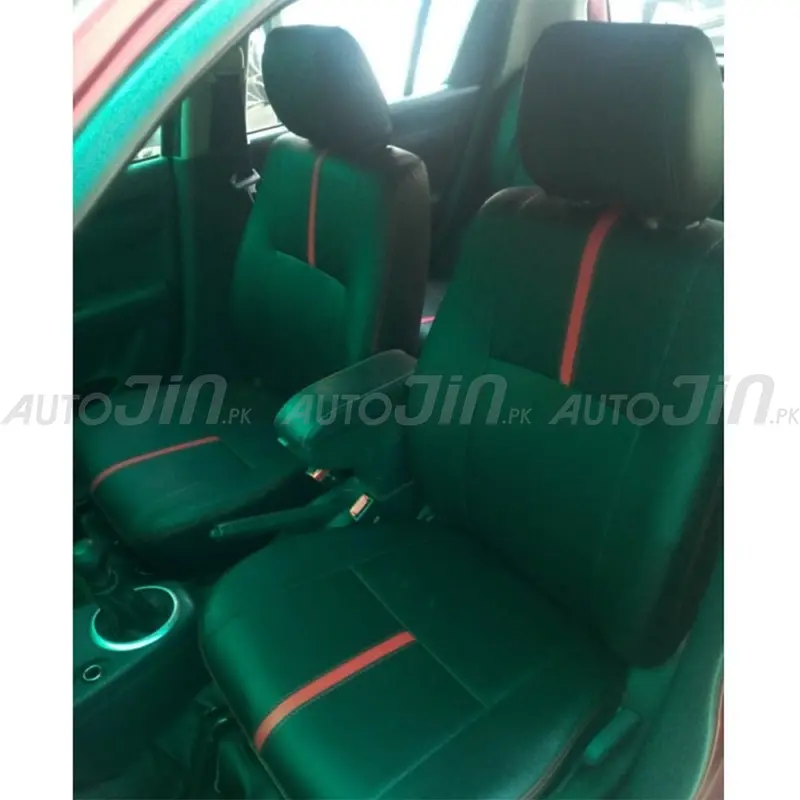 Black-And-Red Seat Covers Designed For 2017–2023 Suzuki Cultus 1