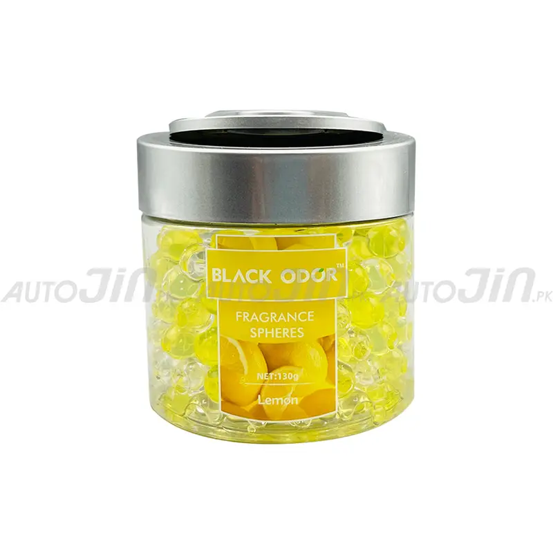 Black Odor Spheres Air Freshener – Lemon Zest Scent (130G) 1