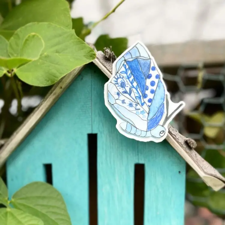 Blue Butterfly Decal By Amy Rice 1