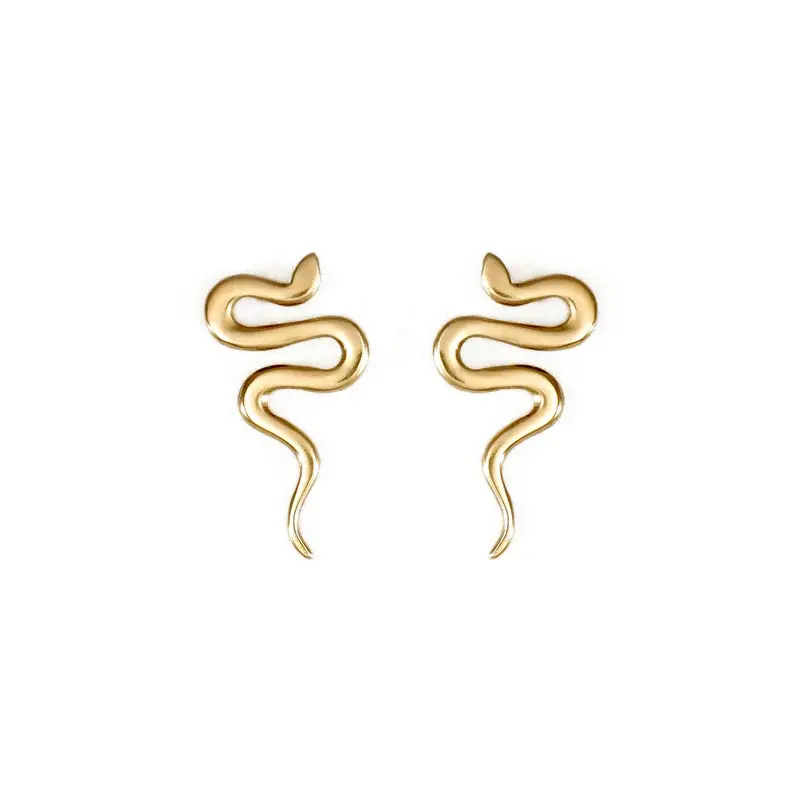 Brass Saka Stud Earrings By Carolyn Keys 1