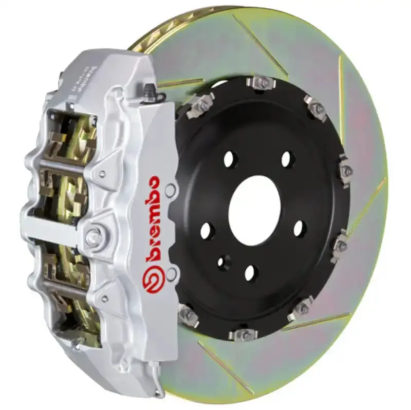 Brembo Front Big Brake Kit For 2008–2014 Dodge Challenger Srt-8 – 380Mm Slotted Two-Piece Rotors With 8-Piston Calipers 1