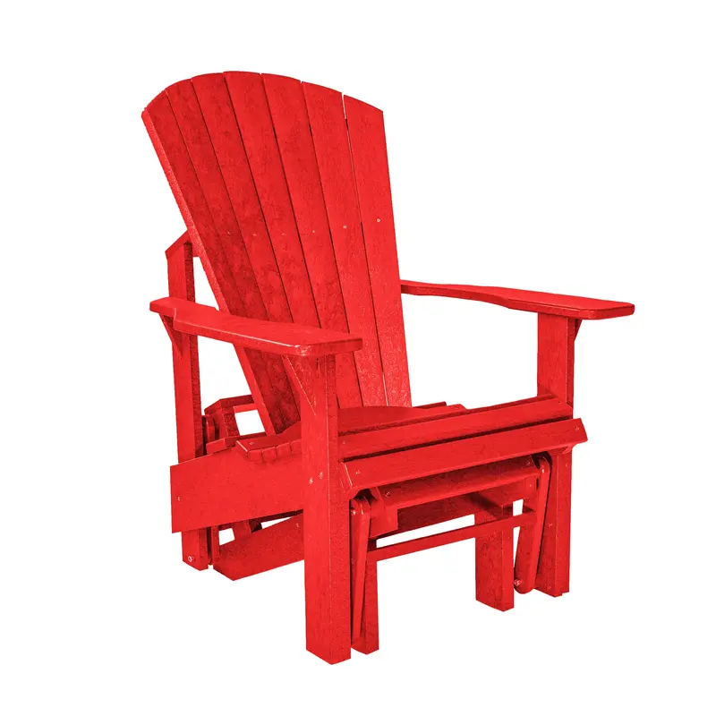 C.R. Plastic Products Glider Adirondack Chair – G01 (Color Options Available) 1