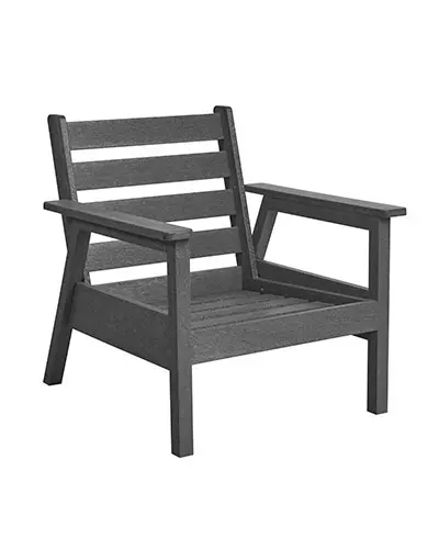 C.R. Plastic Tofino Arm Chair Frame – Standalone Outdoor Seating Unit (Dsf281) 1