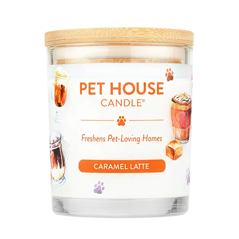 Caramel Latte Scented Pet House Candle 1