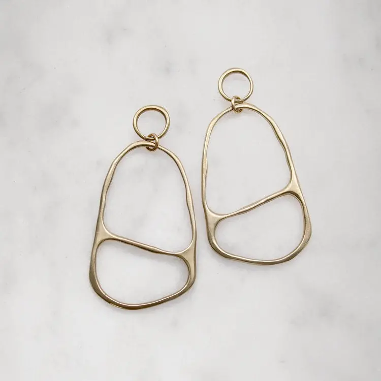 Carolyn Keys Osso Minimalist Drop Earrings 1