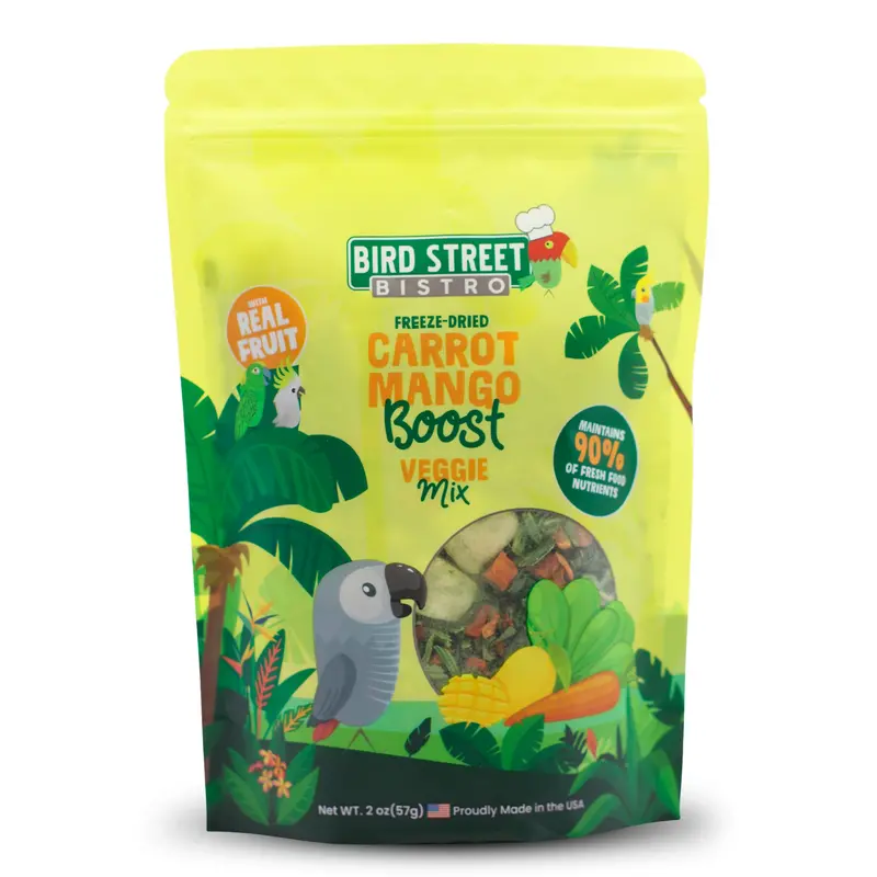 Carrot Mango Boost – Tropical Parrot Veggie Mix, 2 Oz 1