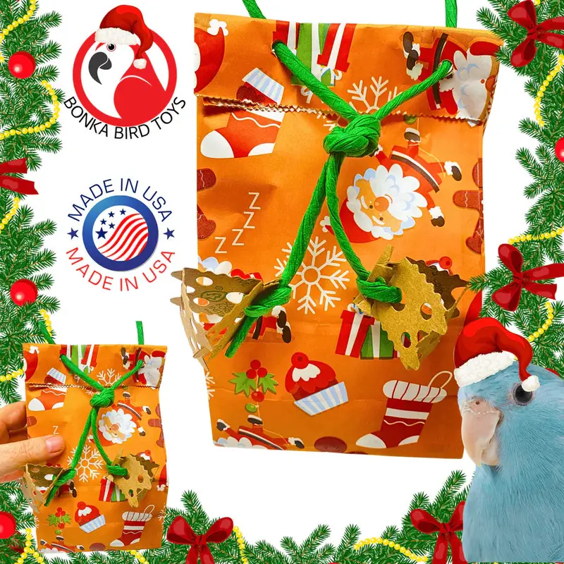 Christmas Gingerbread Treat Bag For Birds 1