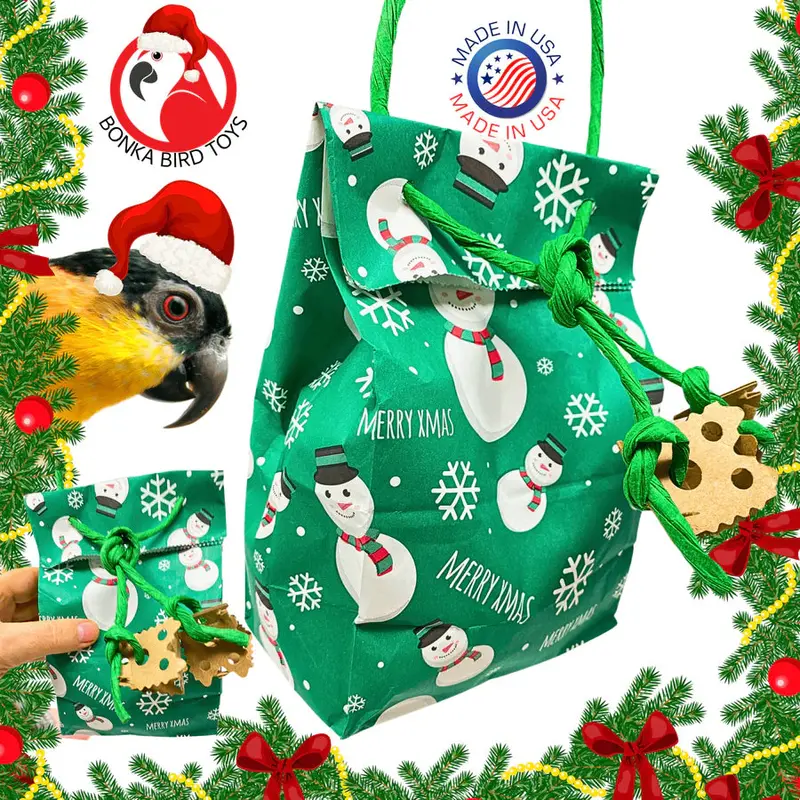 Christmas Snowman Treat Bag For Foraging 1