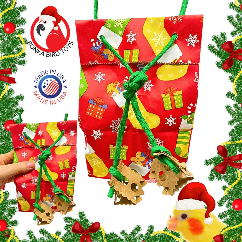 Christmas Stocking Treat Bag – Festive Foraging Toy 1